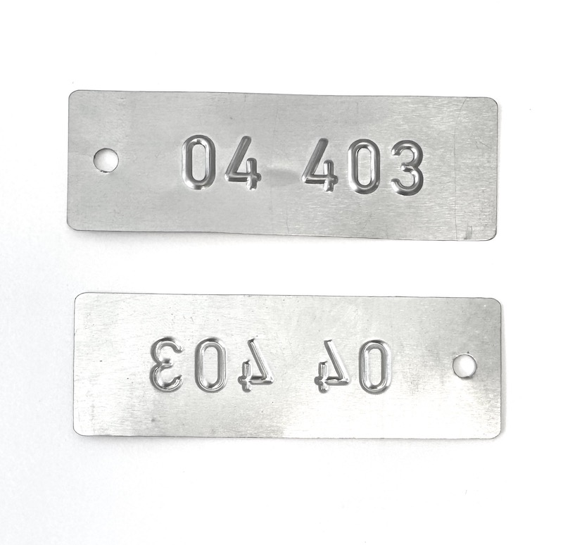 weissblechmarke für kennzeichnung