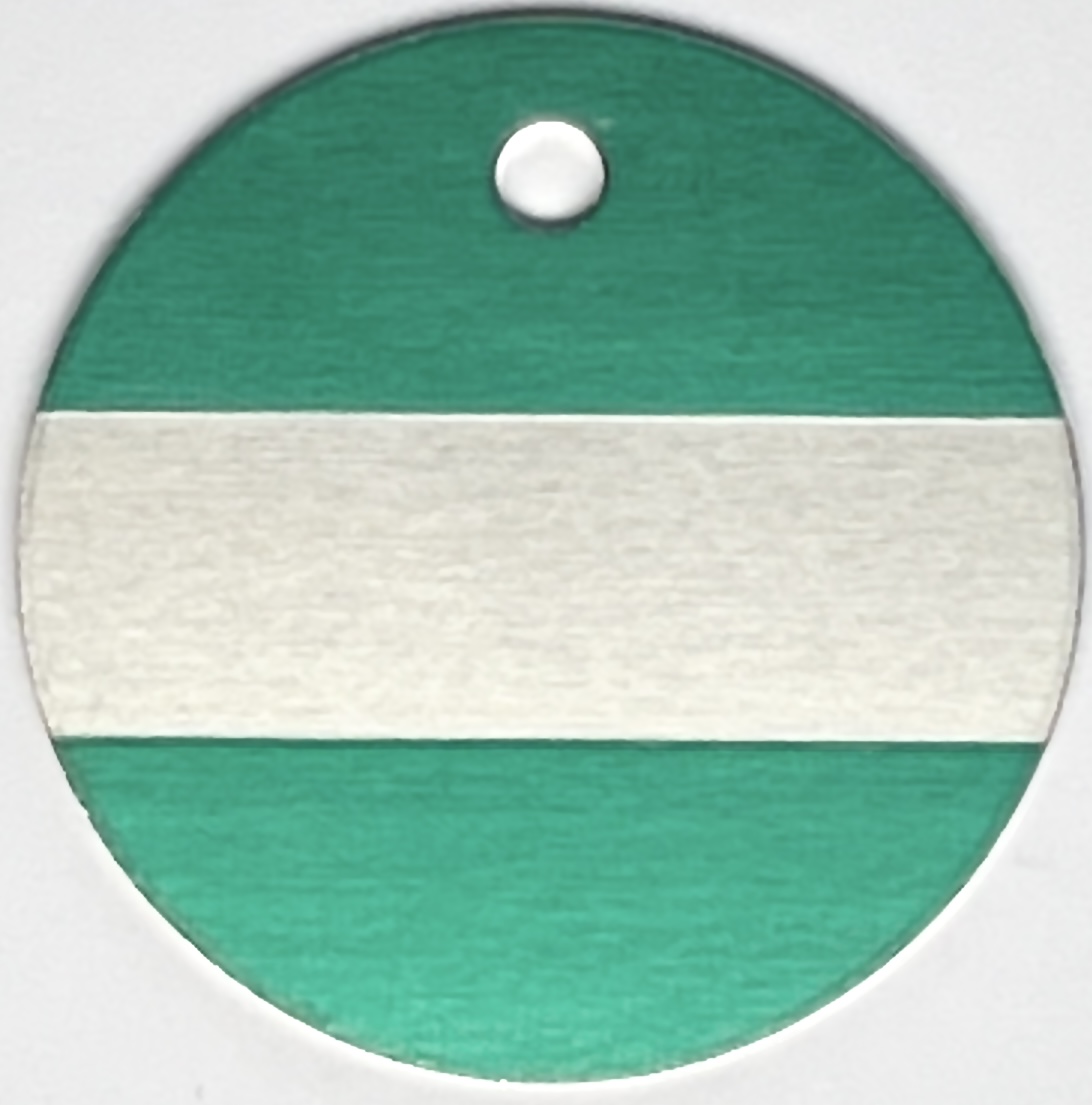 Ronden Baummarken blanko gruen-silber Seite 1